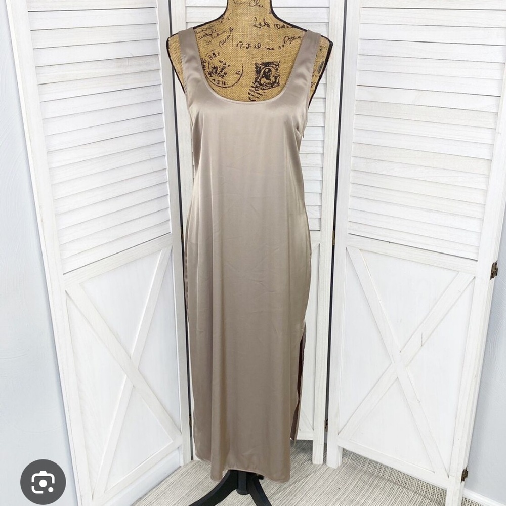 Abercrombie Slip Dress Tan NWT Medium